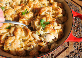Food Love People Love: Artichoke crab dip pasta bake starts with the main ingredients of everyone’s favorite baked artichoke dip, then adds crab, mushrooms and pasta for a delicious casserole the whole family will love.