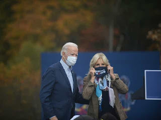 Joe and Jill Biden take the stage.   Credit-Marianne Callahan / Photojournalist
