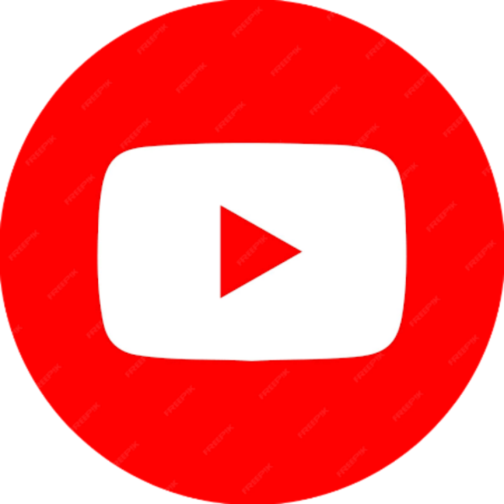 YouTube circle logos and vector image