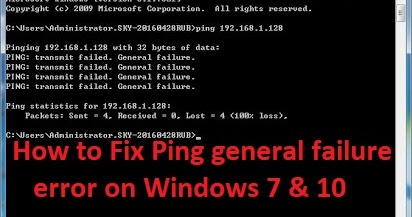 Media Info How To Fix Ping General Failure Error On Windows 7 10 On The Network
