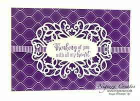 Nigezza Creates a Quick Simple Card With Stampin' Up! Detailed Bands