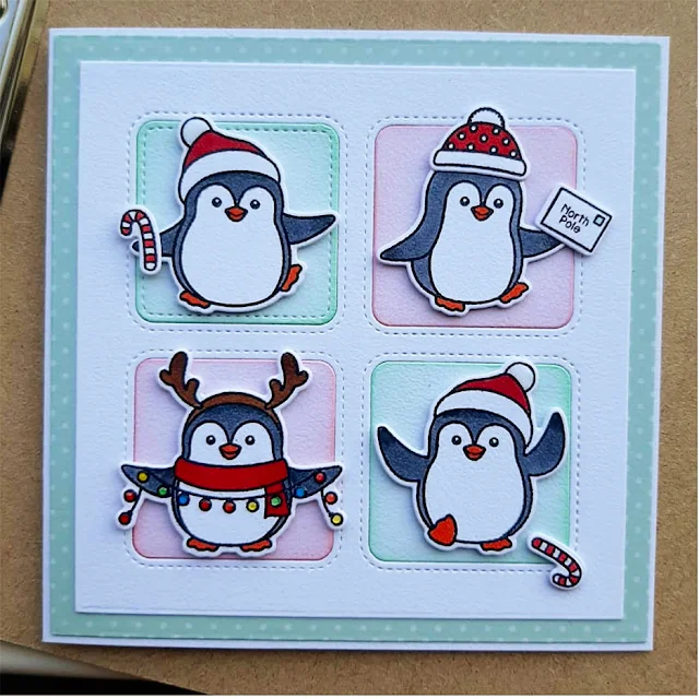 Sunny Studio Stamps: Penguin Pals Customer Card by Rianne Smal