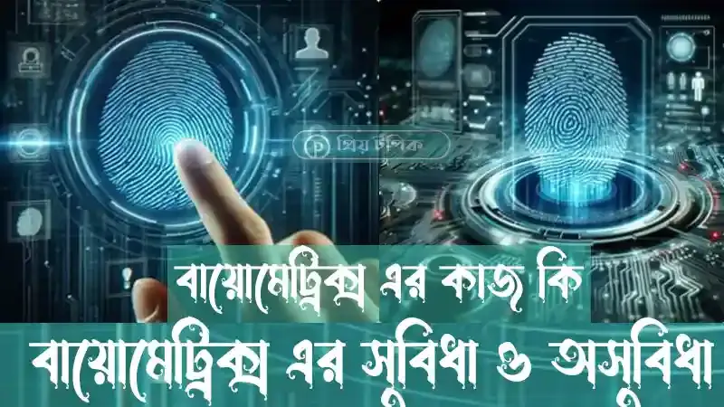 বায়োমেট্রিক্স এর কাজ কি - বায়োমেট্রিক্স এর সুবিধা ও অসুবিধা