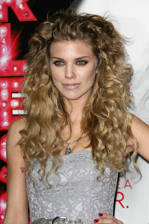 Annalynne McCord medium long curly hairstyle