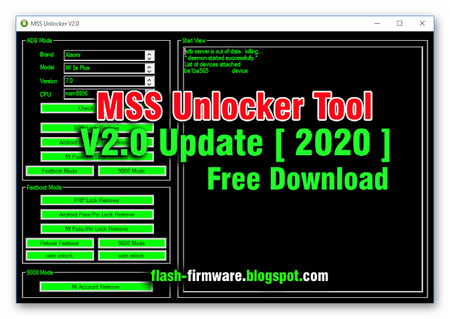MSS Unlocker Tool V2.0 Update [ 2020 ] Free Download 