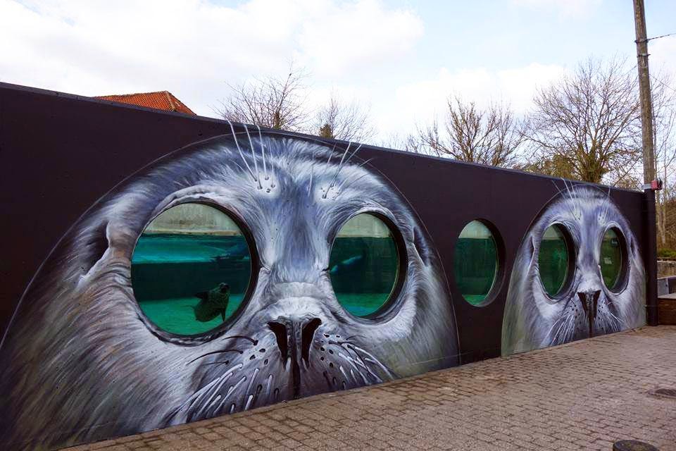 Tasso Creates A New Batch Of Pieces At The Odense Zoo In Denmark Streetartnews