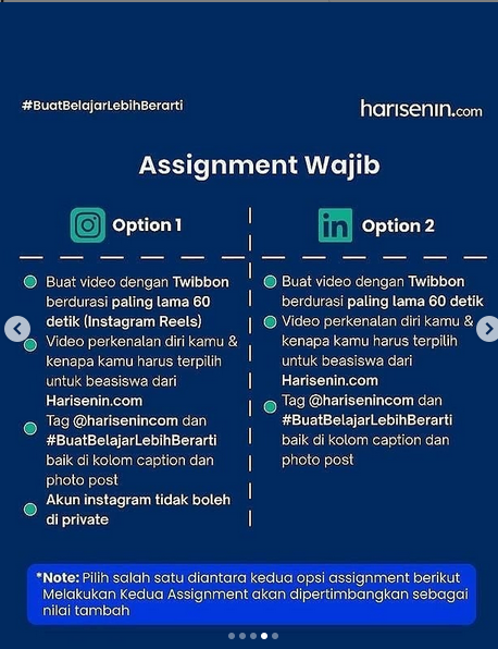 Program Beasiswa Harisenin.com Batch 2