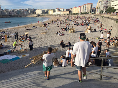 St John Even Bonfires in Corunna (Spain)  http://evpita.blogspot.com/2017/06/st-john-even-bonfires-hogueras-de-san.html  by E.V.Pita (2017)  Hogueras de San Juan 2017 en A Coruña  Lumeiradas de San Xoán 2017 nas praias de Riazor e Orzán  por E.V.Pita (2017)