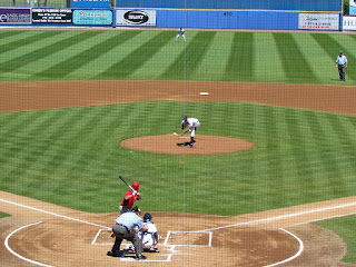 First pitch, Nationals vs. Metropolitans