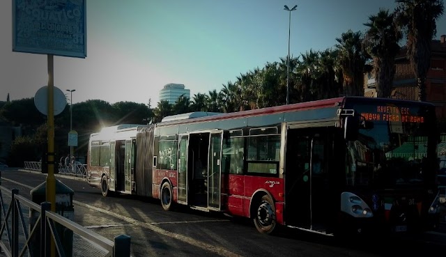 Gli autobus alla Fiera di Roma (e non sulle strade...)