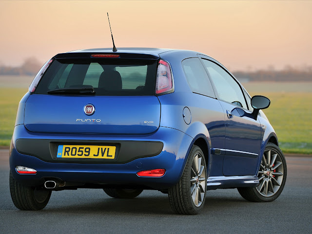 2010 Fiat Punto Evo Rear View