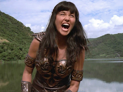 The one and only Lucy Lawless as Xena