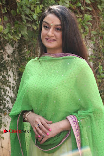 Actress Sonia Agarwal Stills in Green Anarkali Dress at Agalya Tamil Movie Launch  0004.jpg