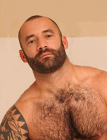 Handsome Gay Bear in the Shower