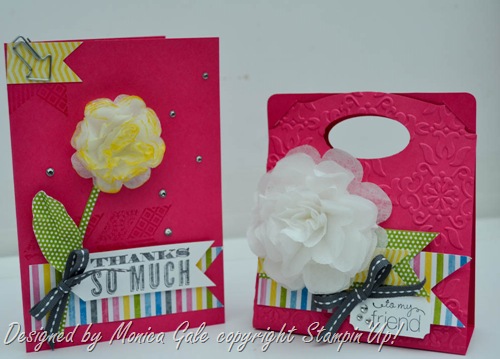 Oh hello, Stampin Up, Pop n Cuts gift bag