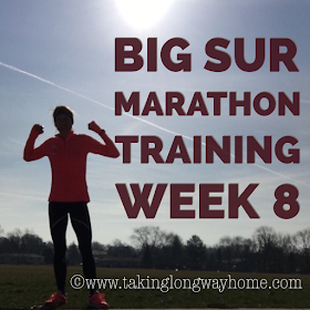 Big Sur Marathon Training Week 8