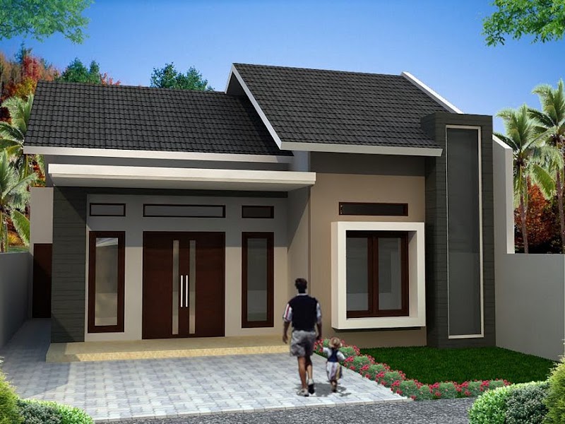 39 Top Baru Eksterior Rumah Minimalis Warna Coklat