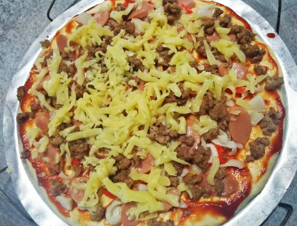 Resepi Pizza Homemade Tanpa Oven, Guna Dapur Gas (Macam 