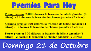 premios-para-hoy-loteria-domingo-21-octubre-2018