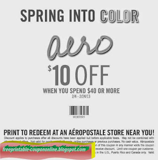 Free Printable Aeropostale Coupons