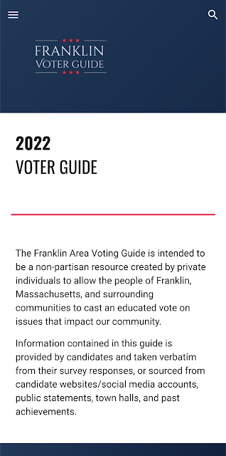 The Franklin Voter Guide for 2022 is available