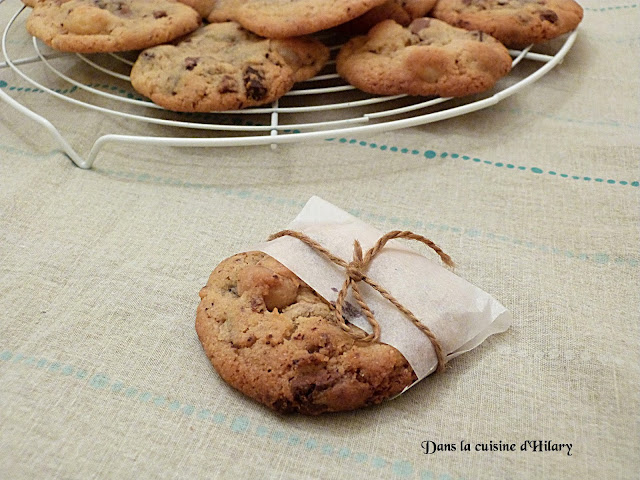 Cookies aux deux chocolats et noix de macadamia