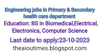 Engineering jobs in Pakistan