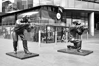 'Paparazzi Dogs' Sculpture by Gillie & Marc at Westfield Plaza