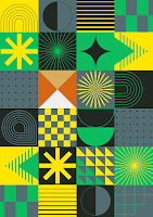 Geometric Pattern Preppy Wallpaper