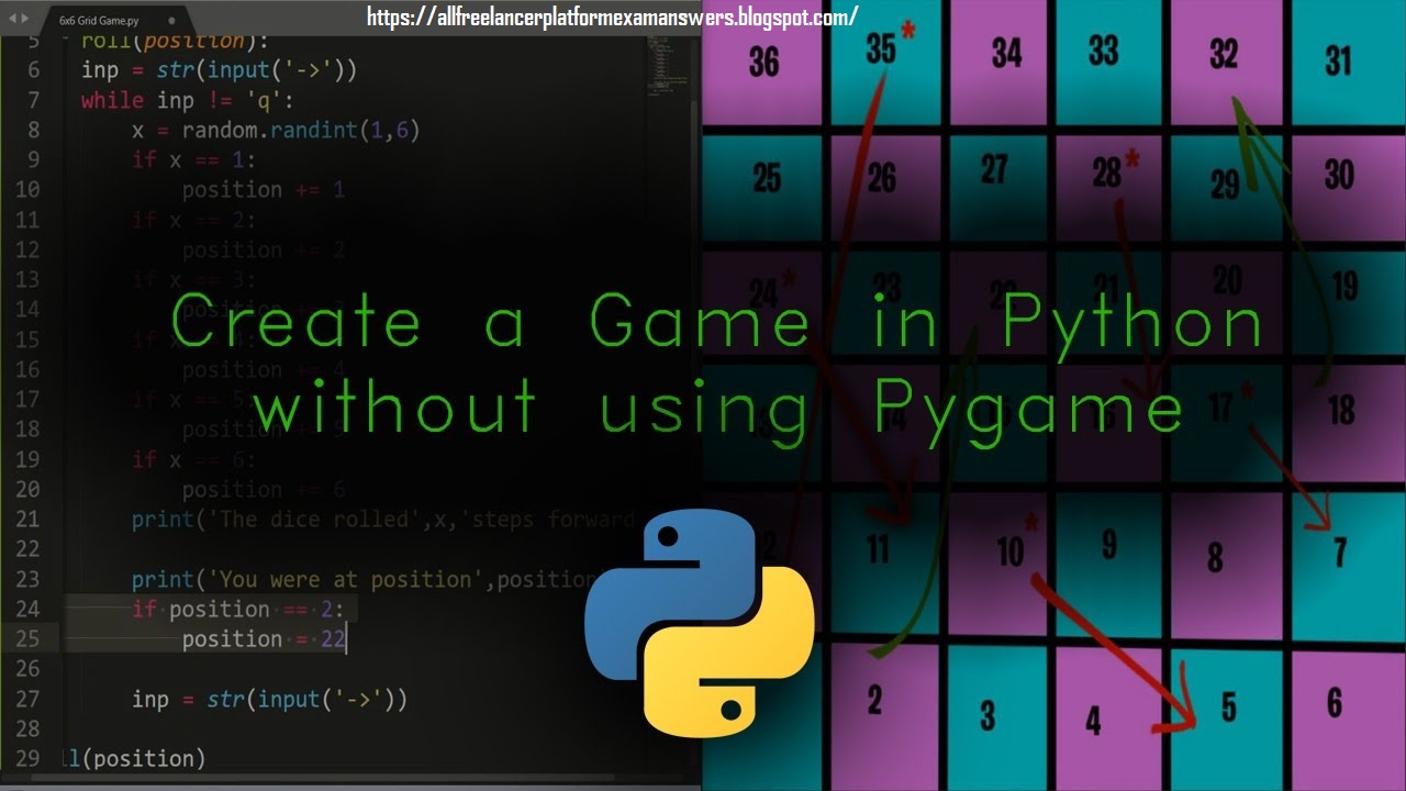 How to Make a Game in Python for Beginners without Pygame