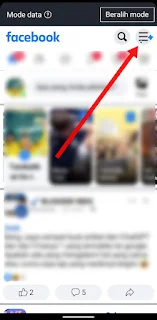 Mode Gelap di Facebook Lite