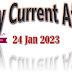 24 January 2023 Current Affairs 