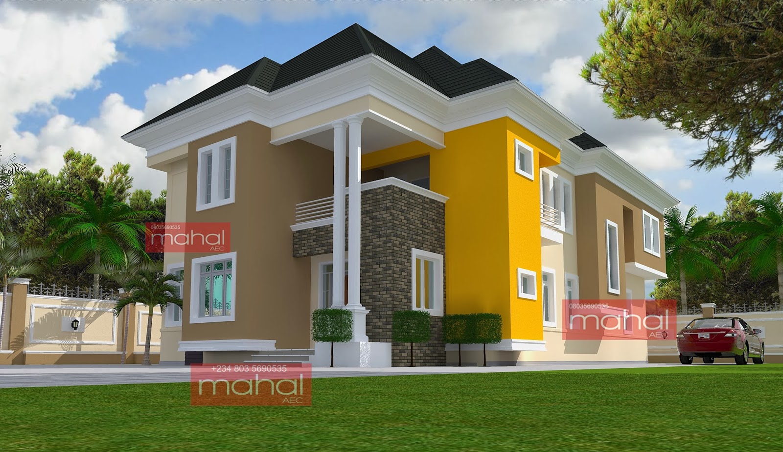 Contemporary Nigerian Residential Architecture 4 Bedroom Duplex