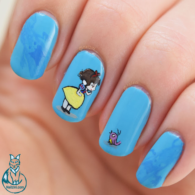 Snow White Nail Art Nailzini