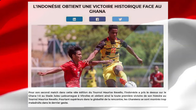 Media Prancis Sebut Timnas Indonesia U-19 Cetak Sejarah Usai Kalahkan Timnas Ghana U-20 di Toulon Cup 2022