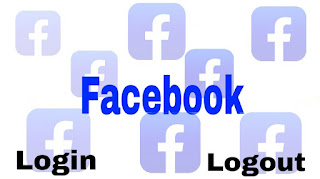 Facebook To login and logout
