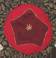 applique star in circle on basket for Cheri Payne basket