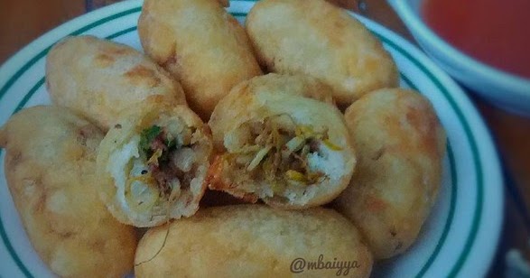 RESEP DAN CARA MEMBUAT KROKET SINGKONG ISI KORNET BUMBU 