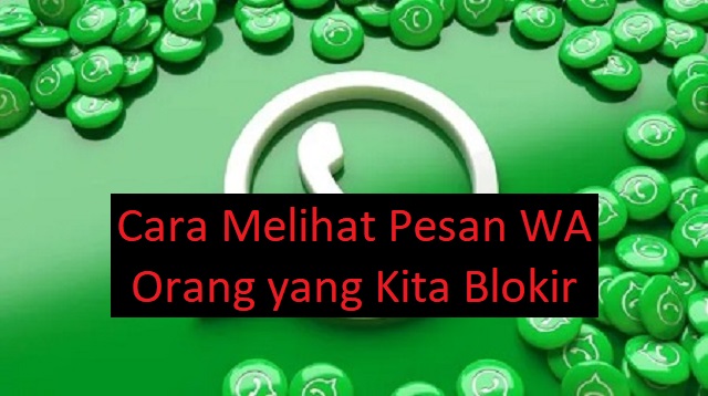 Cara Melihat Pesan WA Orang yang Kita Blokir