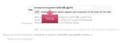 การปรับแก้ Title