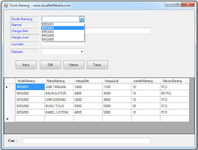 Memunculkan Item Database di ComboBox - VB .Net