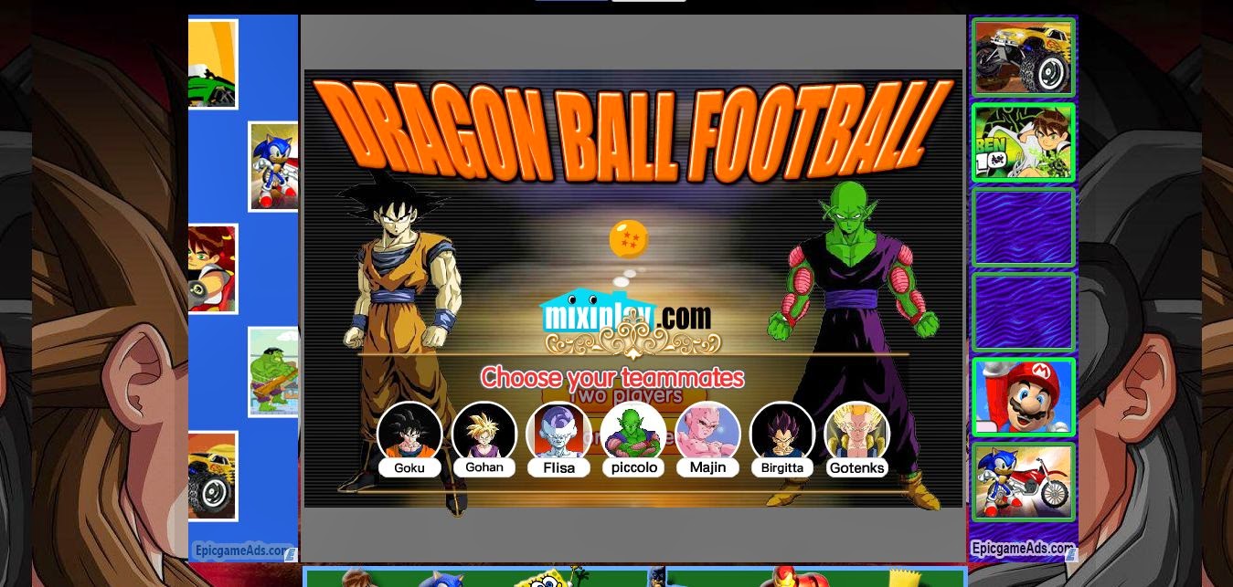 Jugar Dragon Ball GT Futbol Online | MUNDO CURIOSO