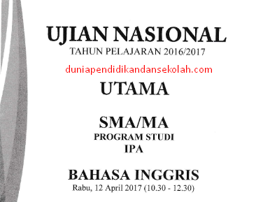 Download Soal Ujian Nasional (Un) Sma/ Ma Programme Studi Ipa Dan Ips Tahun 2013, 2014, 2016, Dan 2017