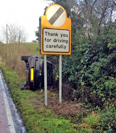 Funny Thank You Driving Carefully Sign | Funny Joke Pictures