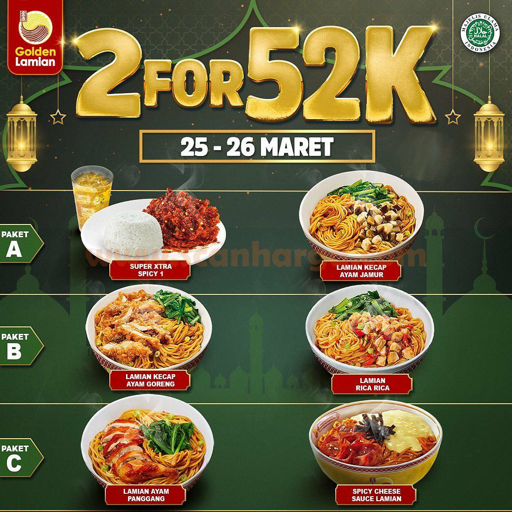 Promo GOLDEN LAMIAN Diskon 25 - 26 Maret 2024