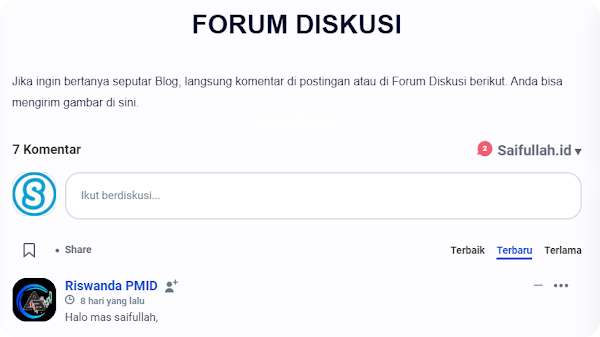 Cara Membuat Forum Diskusi Plus UI 2.6.2 by Saifullah.id