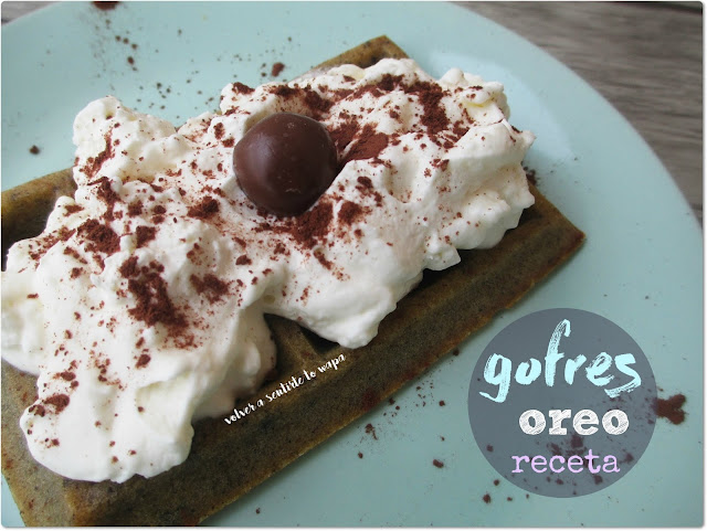 Gofres de Oreo - Receta