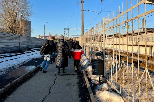 закрытая железнодорожная станция Савёловская, проход к Складочной улице