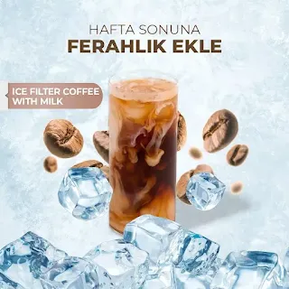 Arabica Coffee House 2023 Menü Fiyat Listesi Kampanya ve Şubeler Sipariş Iced Filter Coffee with Milk