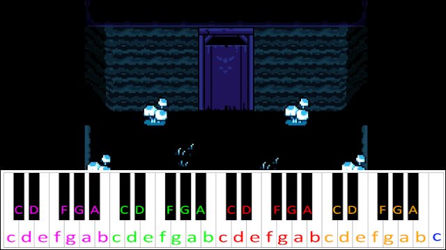 The Door (Deltarune) Piano / Keyboard Easy Letter Notes for Beginners